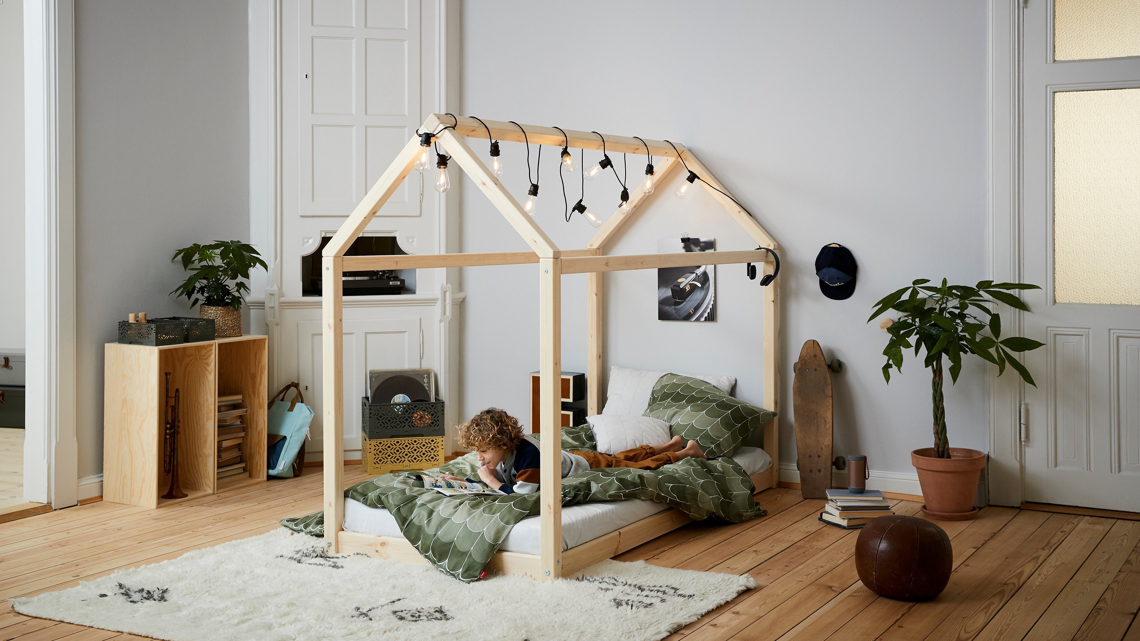 COTTAGE Single bed, Pine, 90x200 cm