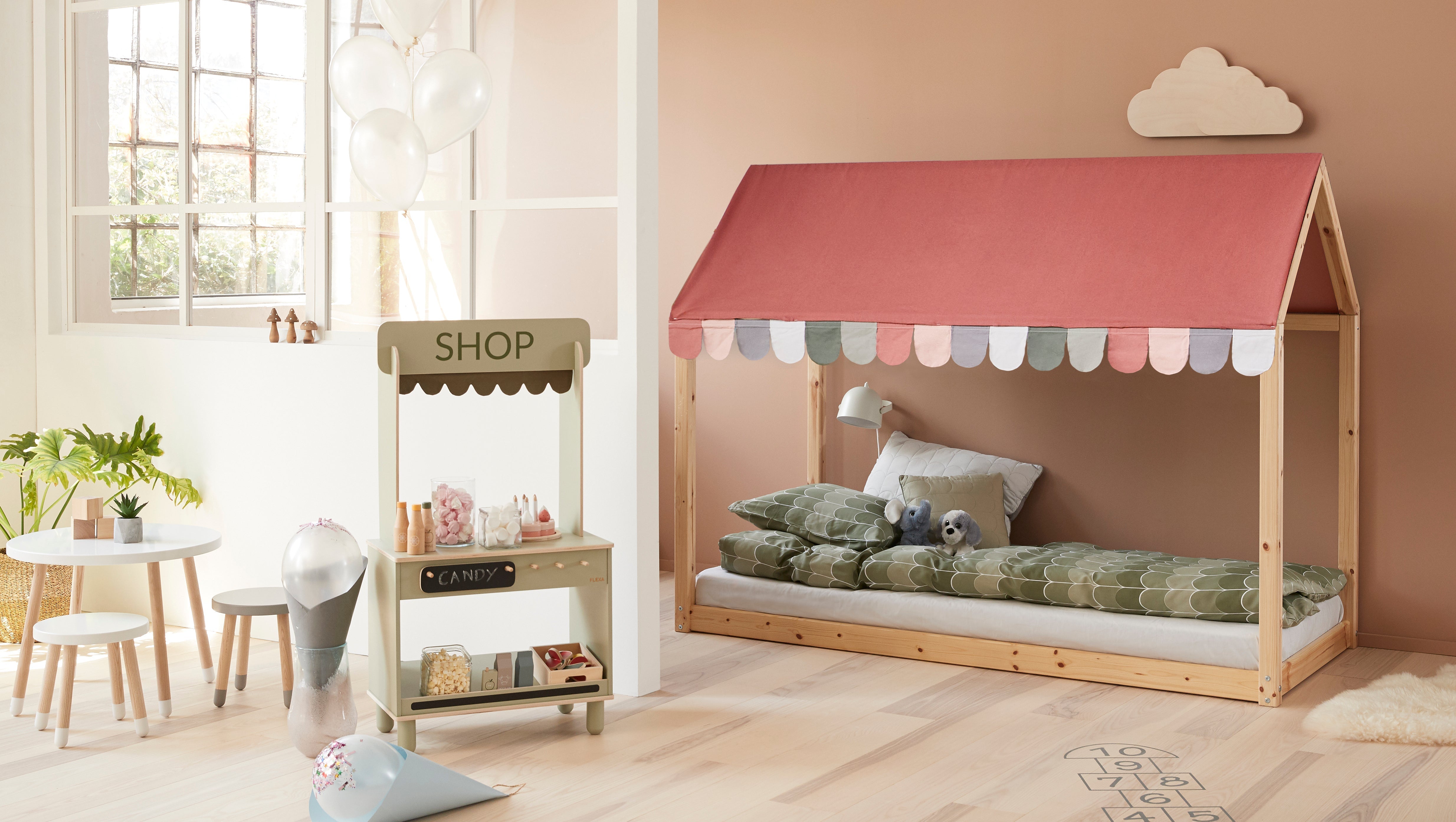 COTTAGE Single bed, Pine, 90x200 cm