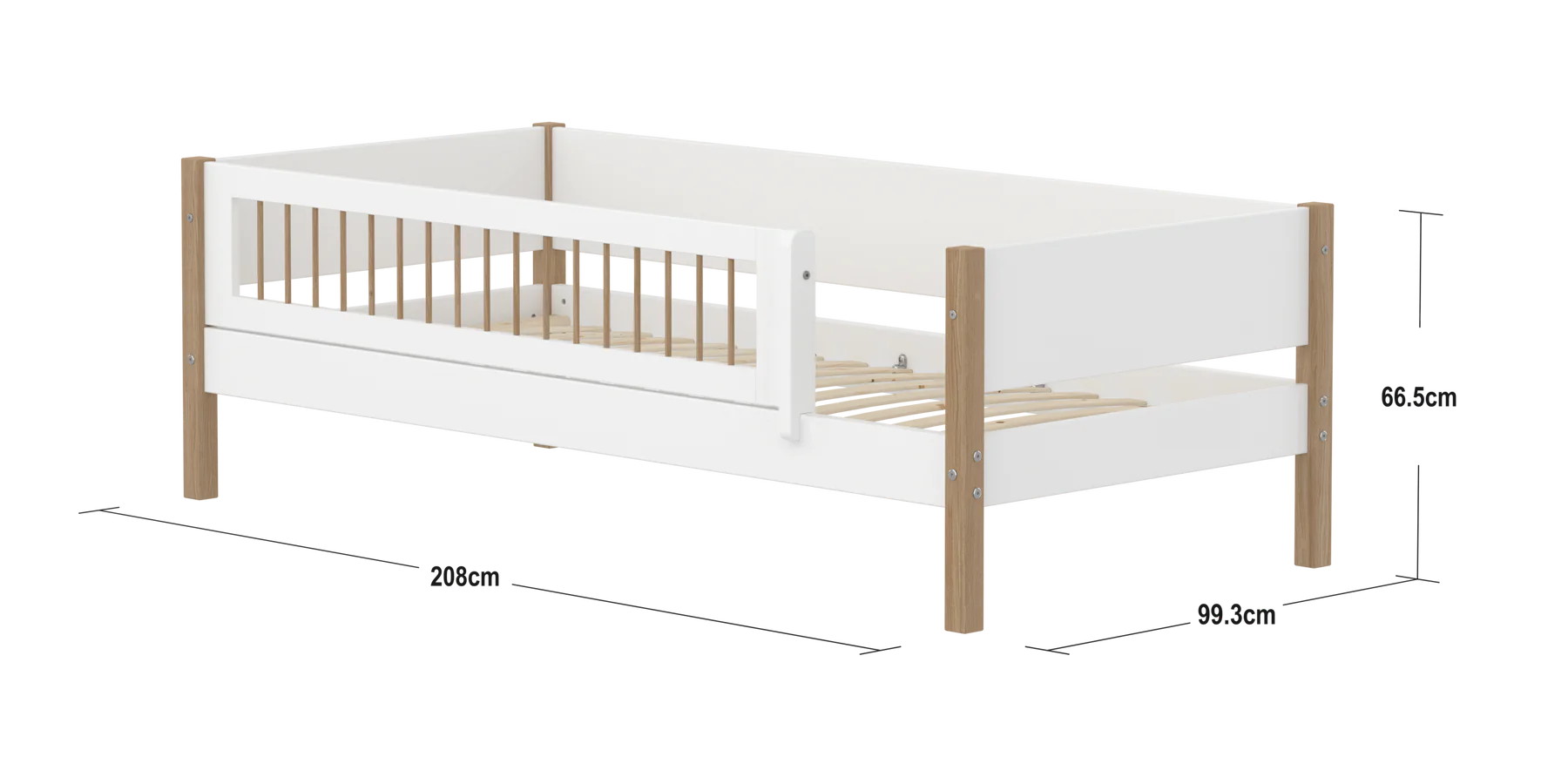 Daybed with safety rail