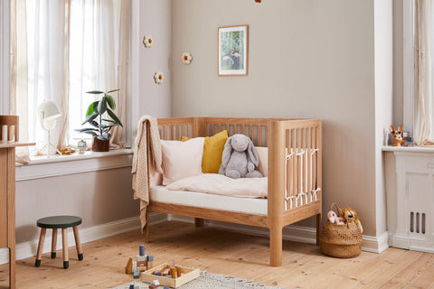 Nova Baby bed, Oak, 120x70 cm