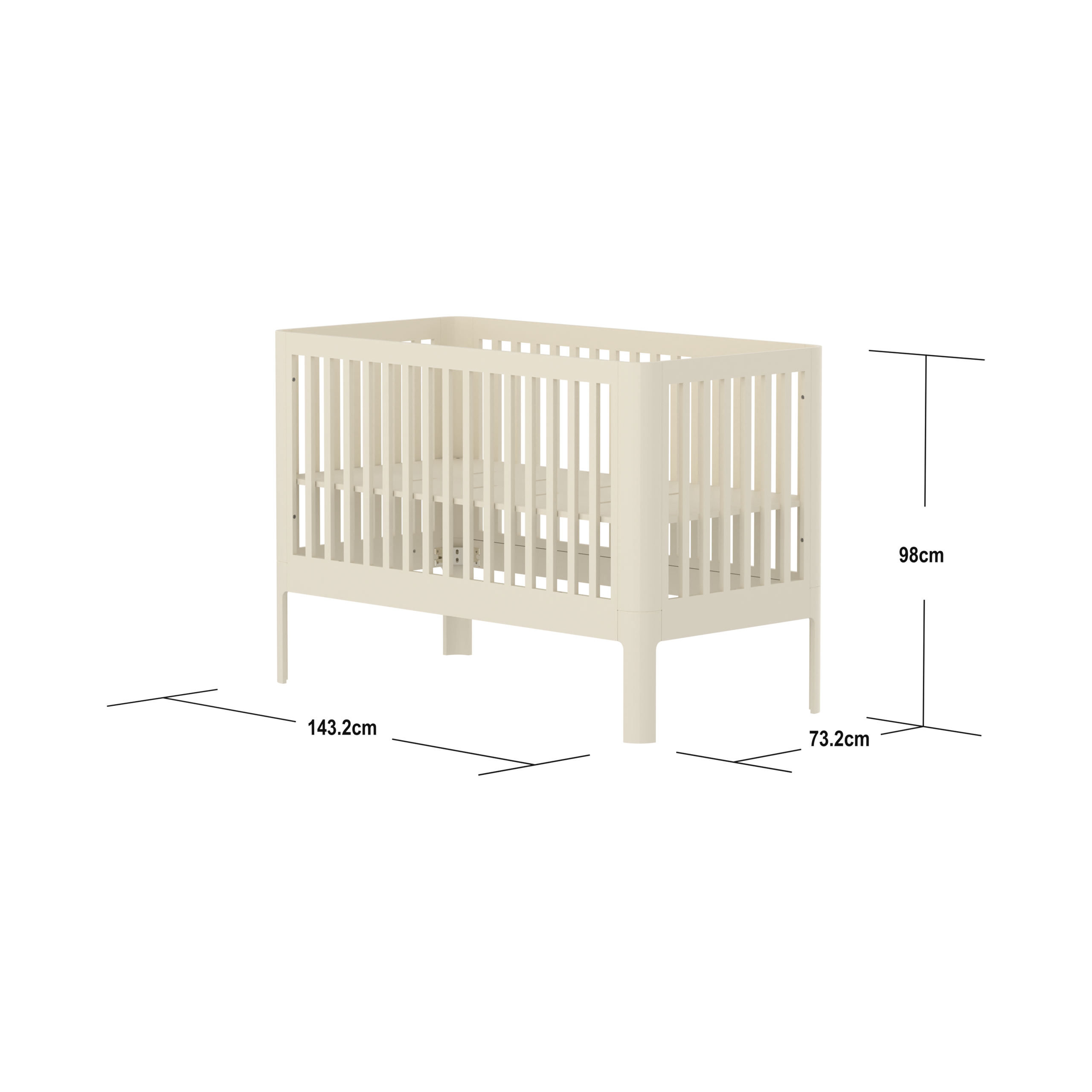 NOVA Baby bed, 140x70 cm