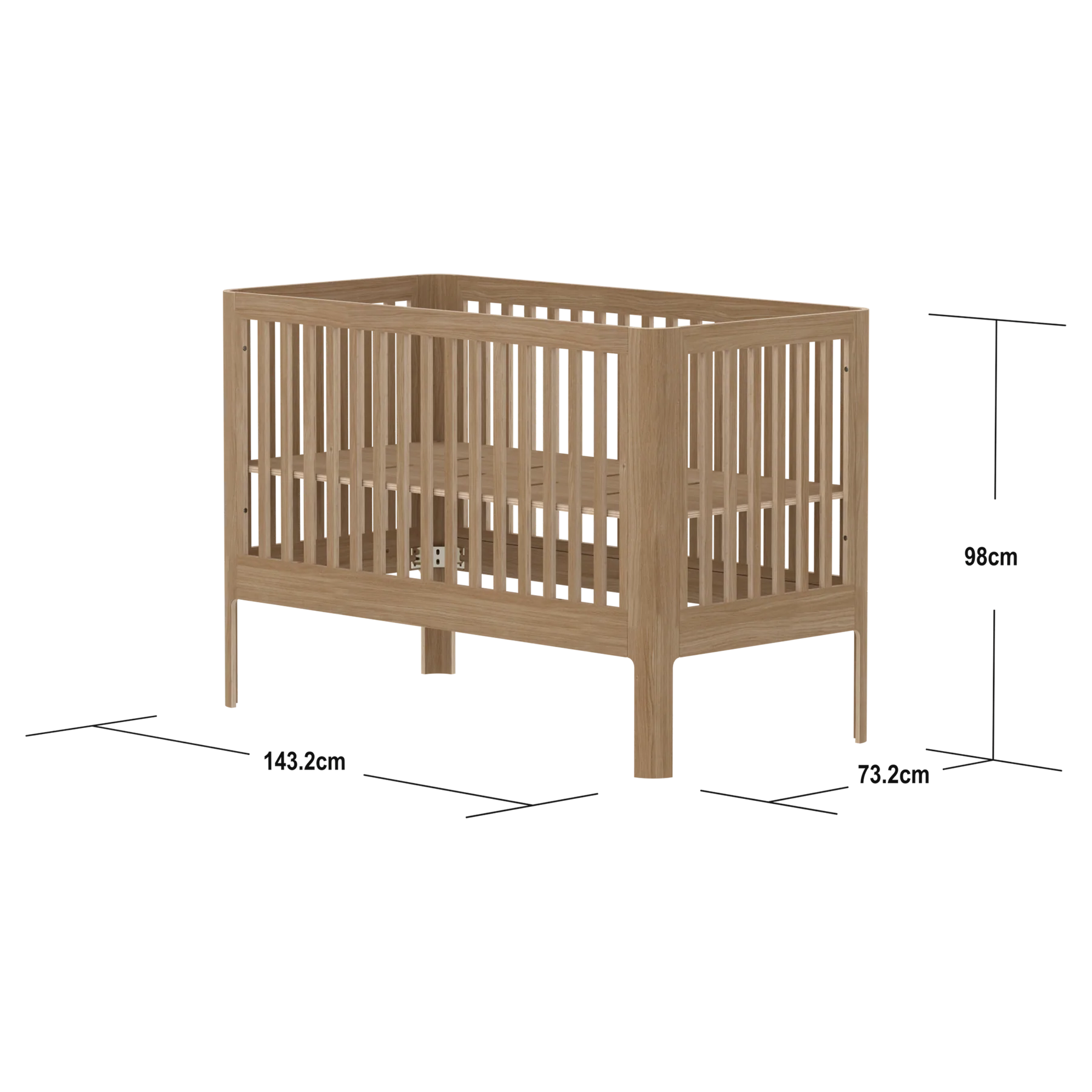 NOVA Baby bed, 140x70 cm