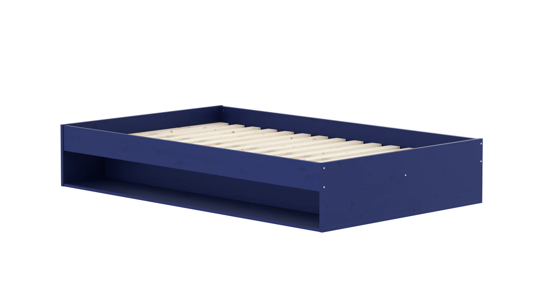 GROW Double Bed with Shelf, 120x200 cm