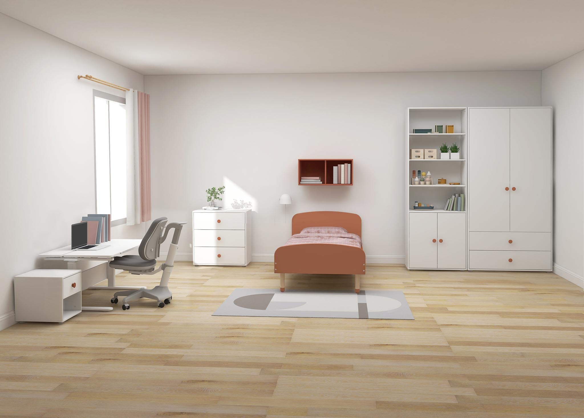 Wardrobe, 2 doors + 2 drawers