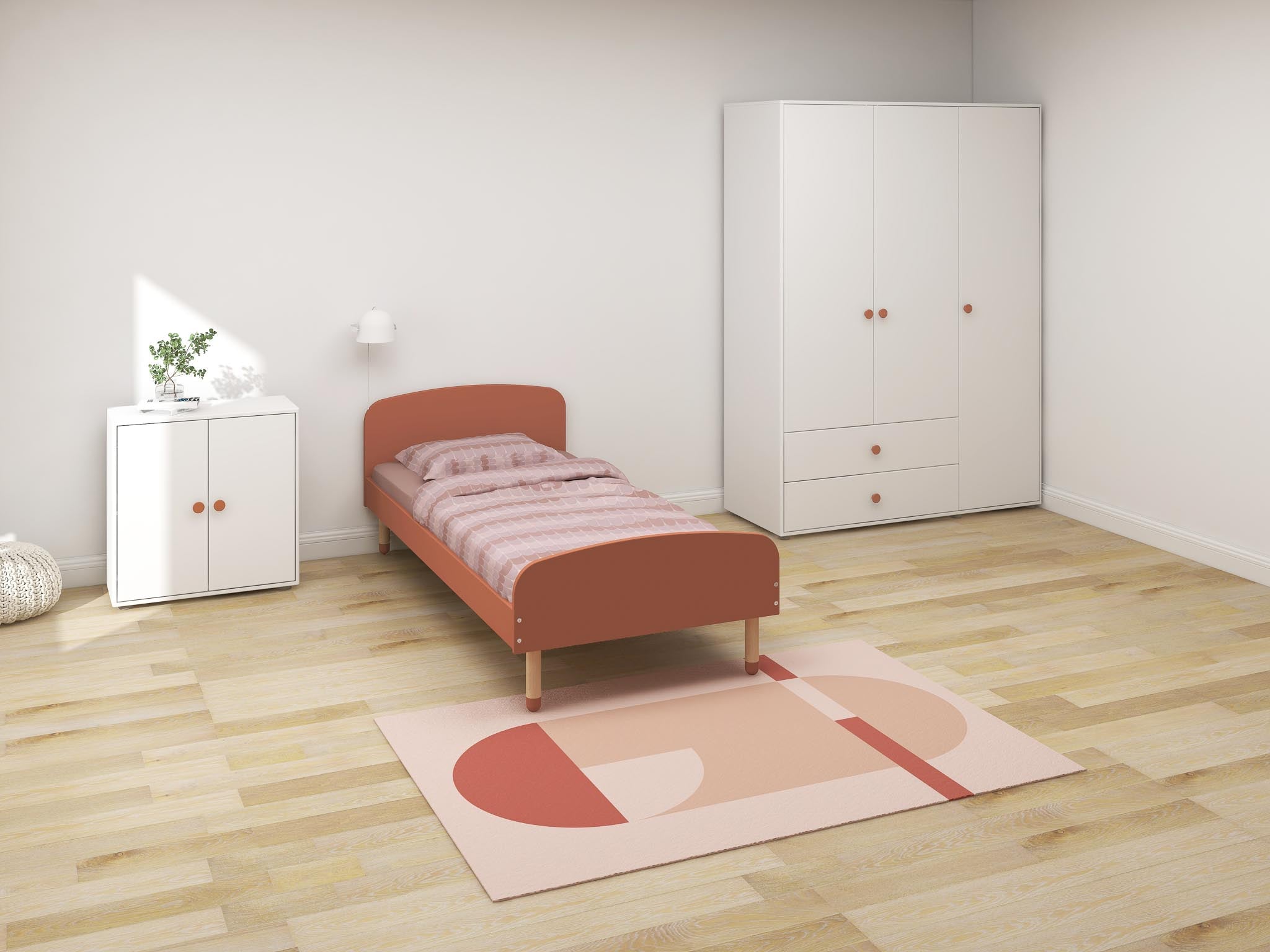 Wardrobe, 3 doors + 2 drawers