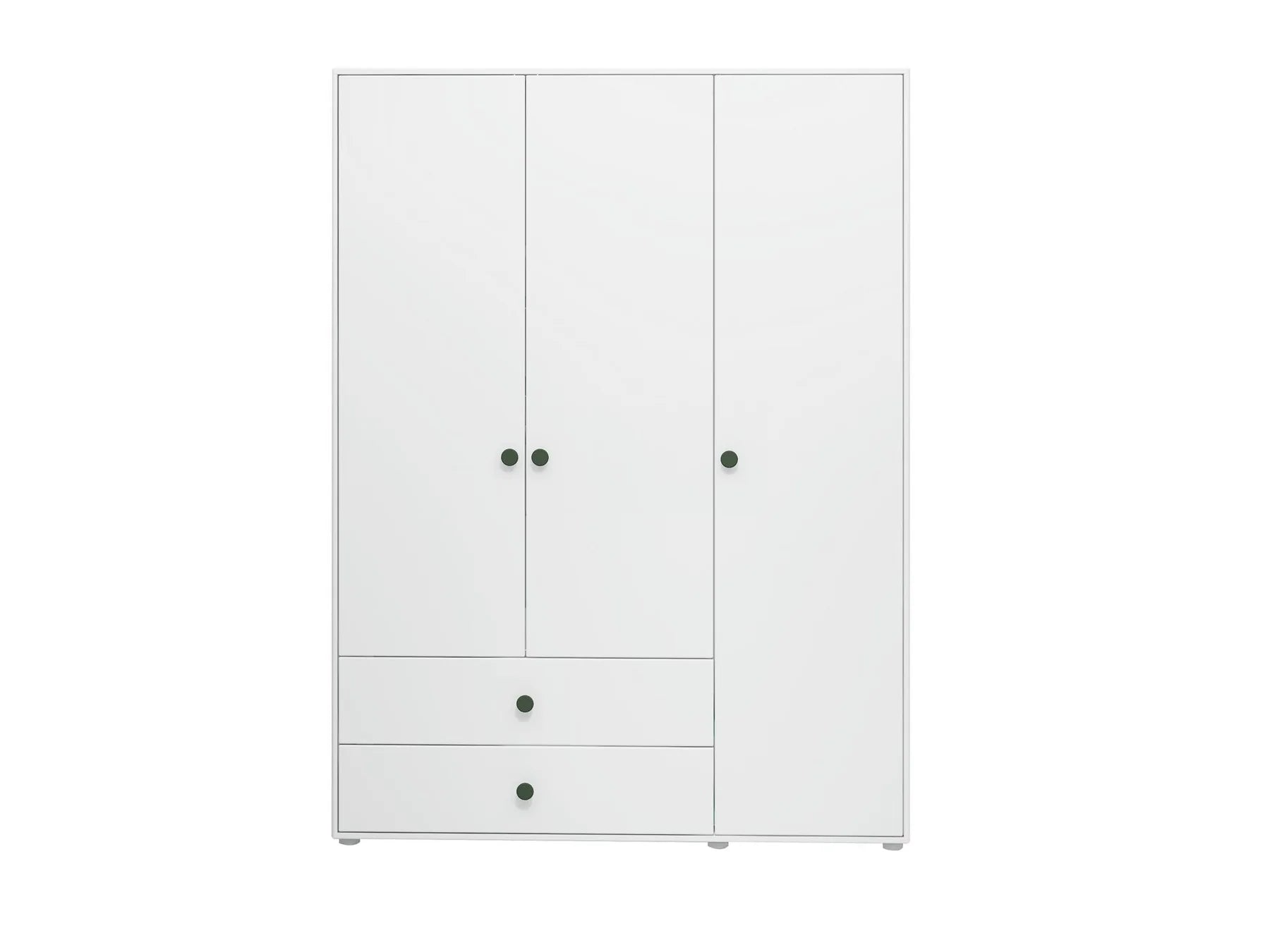 Wardrobe, 3 doors + 2 drawers