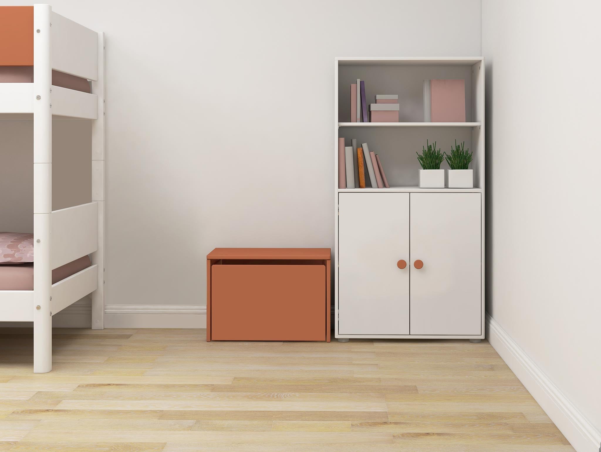 Midi bookcase, 2 doors