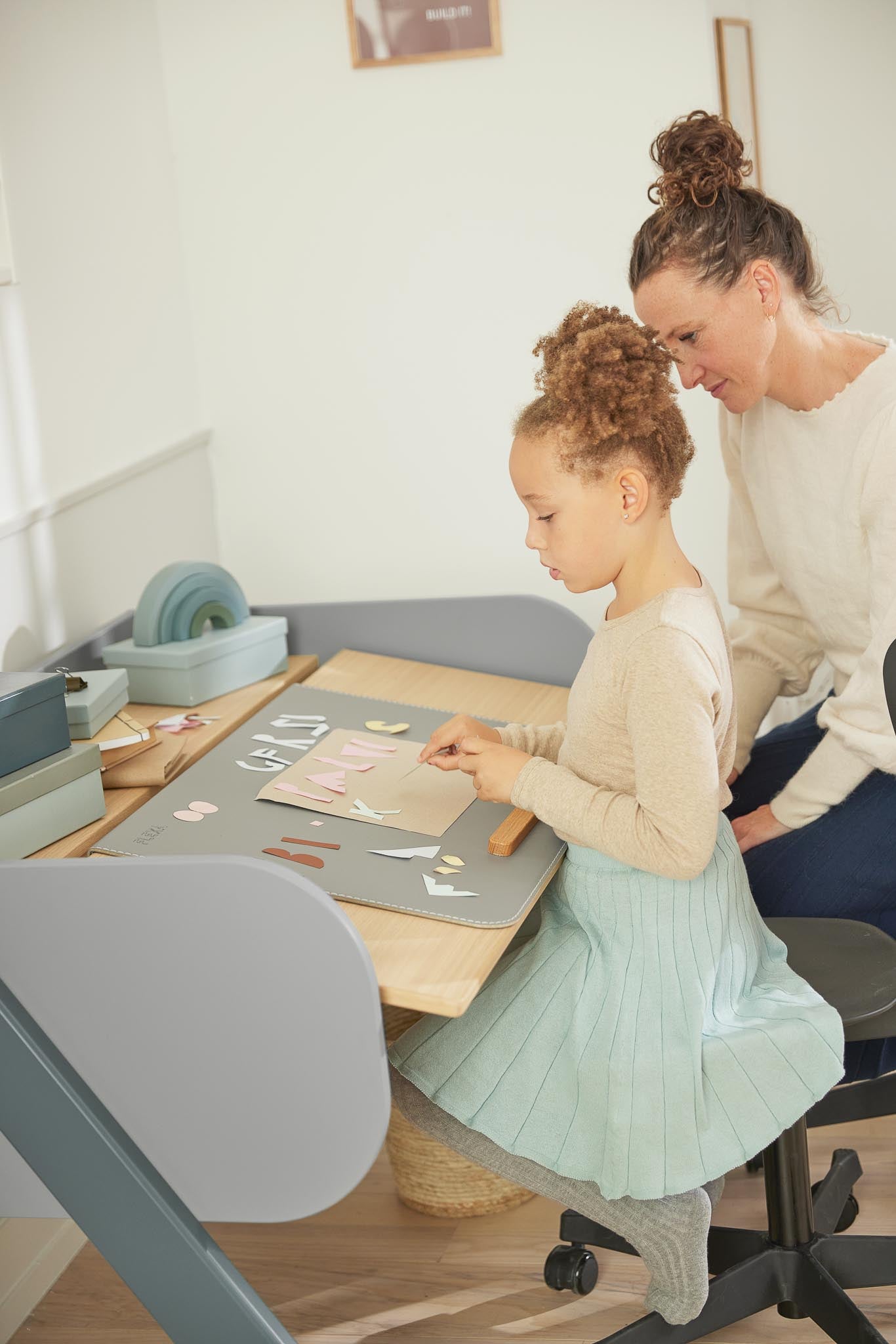 STUDY Desk pad, Misty Rose, 66x43 cm