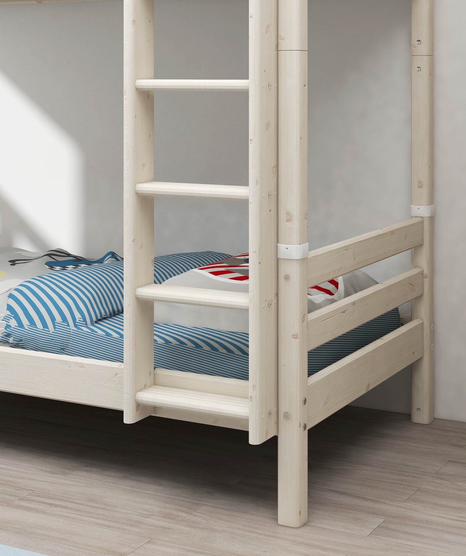 CLASSIC RAW Bunk Bed, Extra Height, 90x200 cm, Pinewood