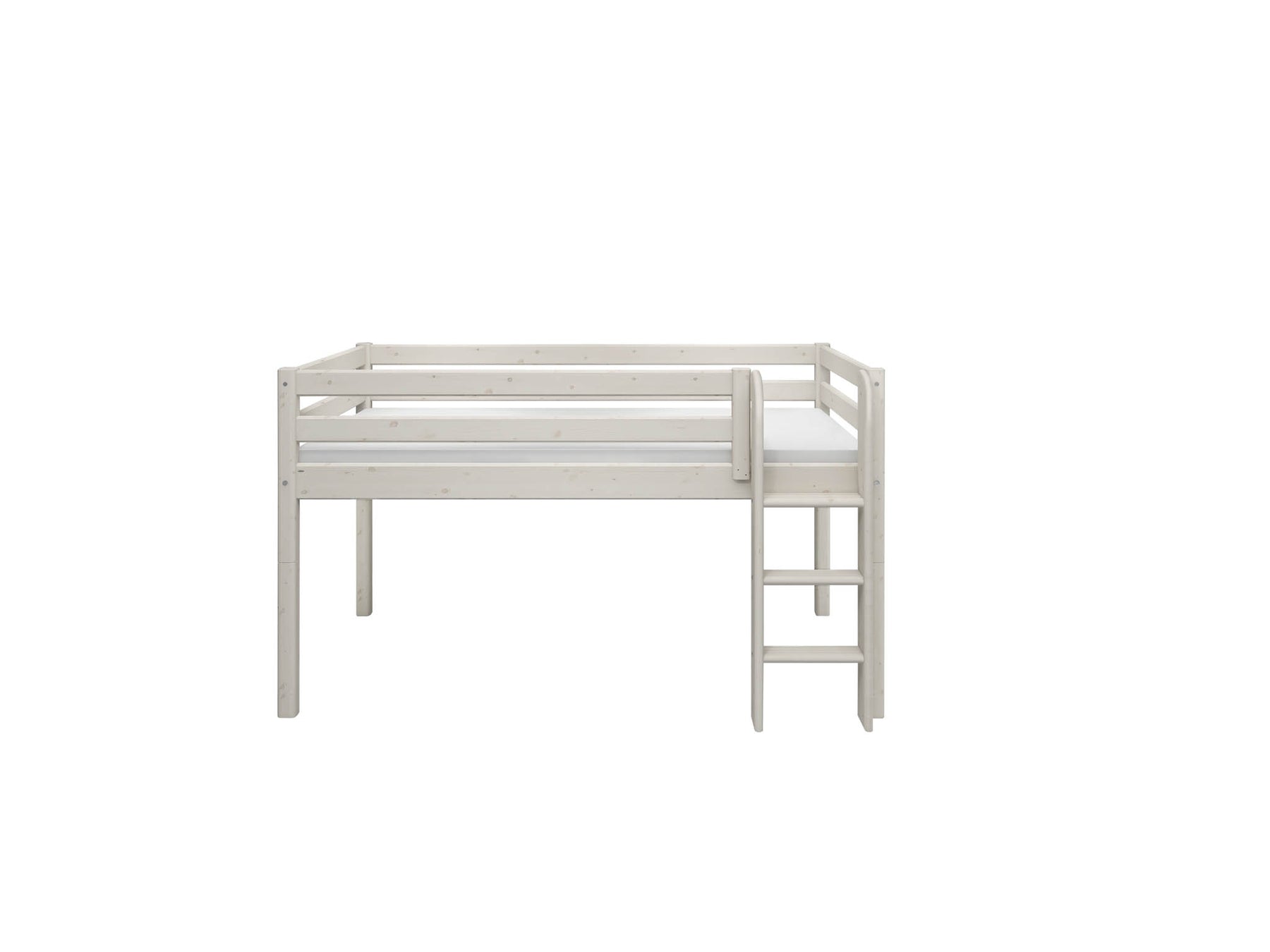 CLASSIC RAW Mid-high Bed, 90x200 cm, Pinewood