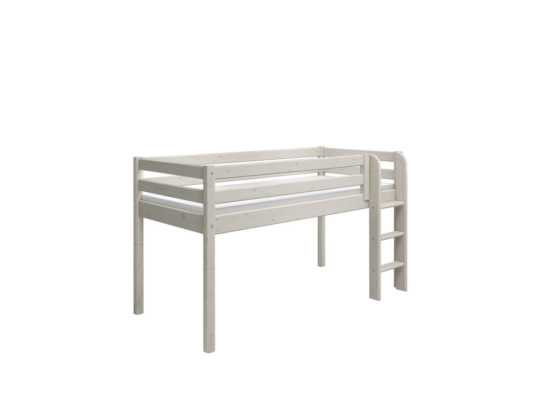 CLASSIC RAW Mid-high Bed, 90x200 cm, Pinewood