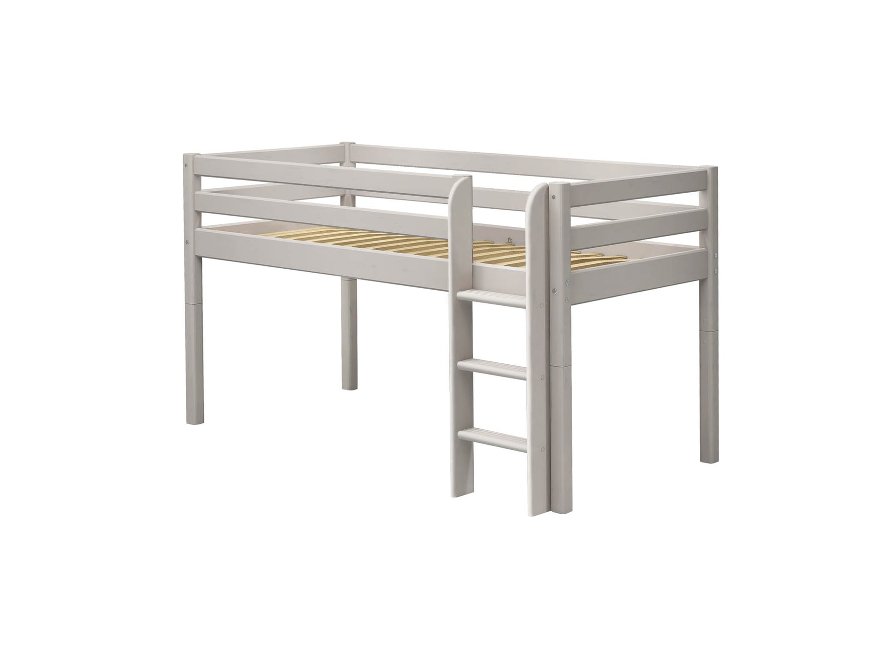 CLASSIC RAW Mid-high Bed, 90x200 cm, Pinewood