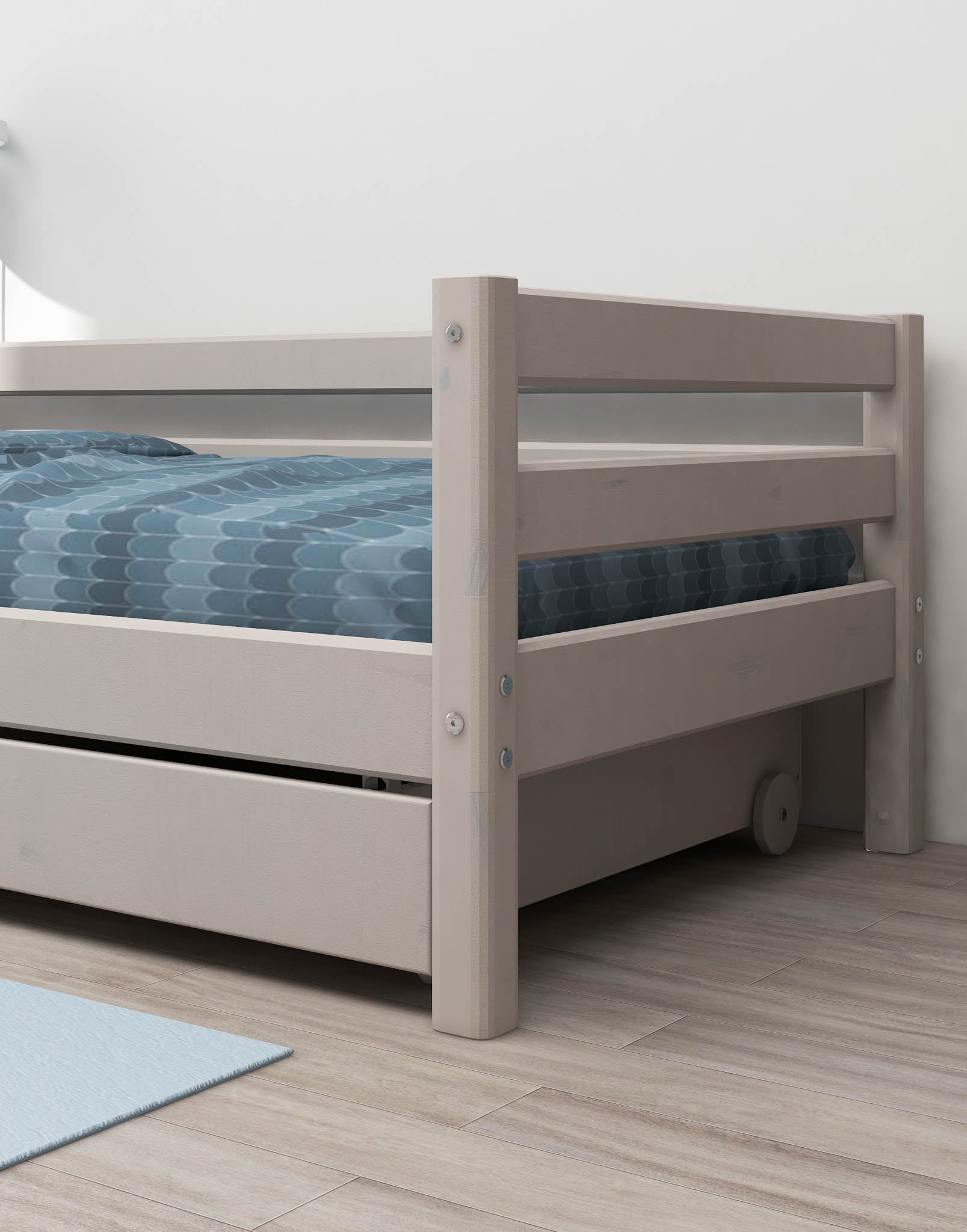 Single bed with 2 drawers