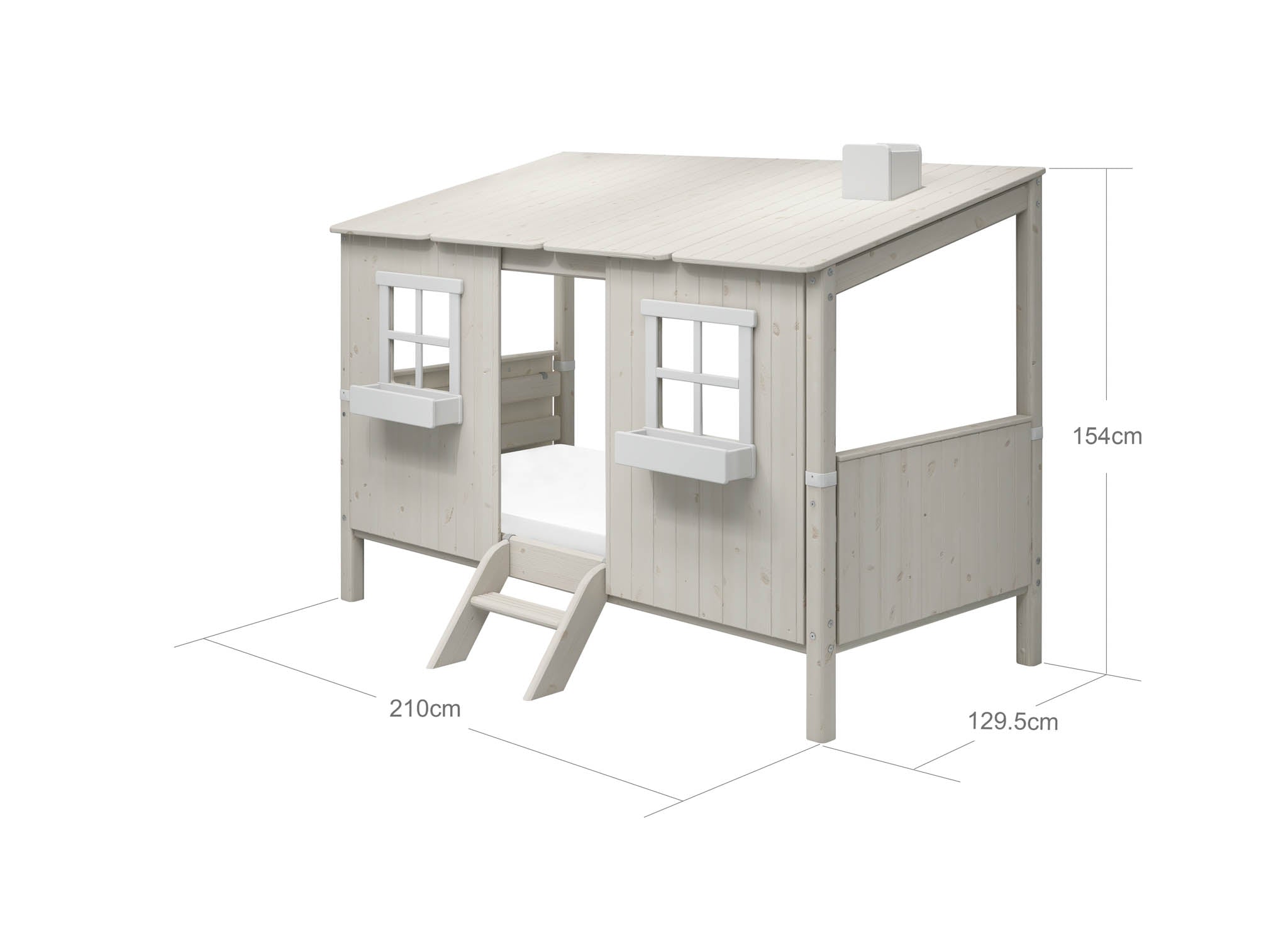 Single Bed with House and Ladder