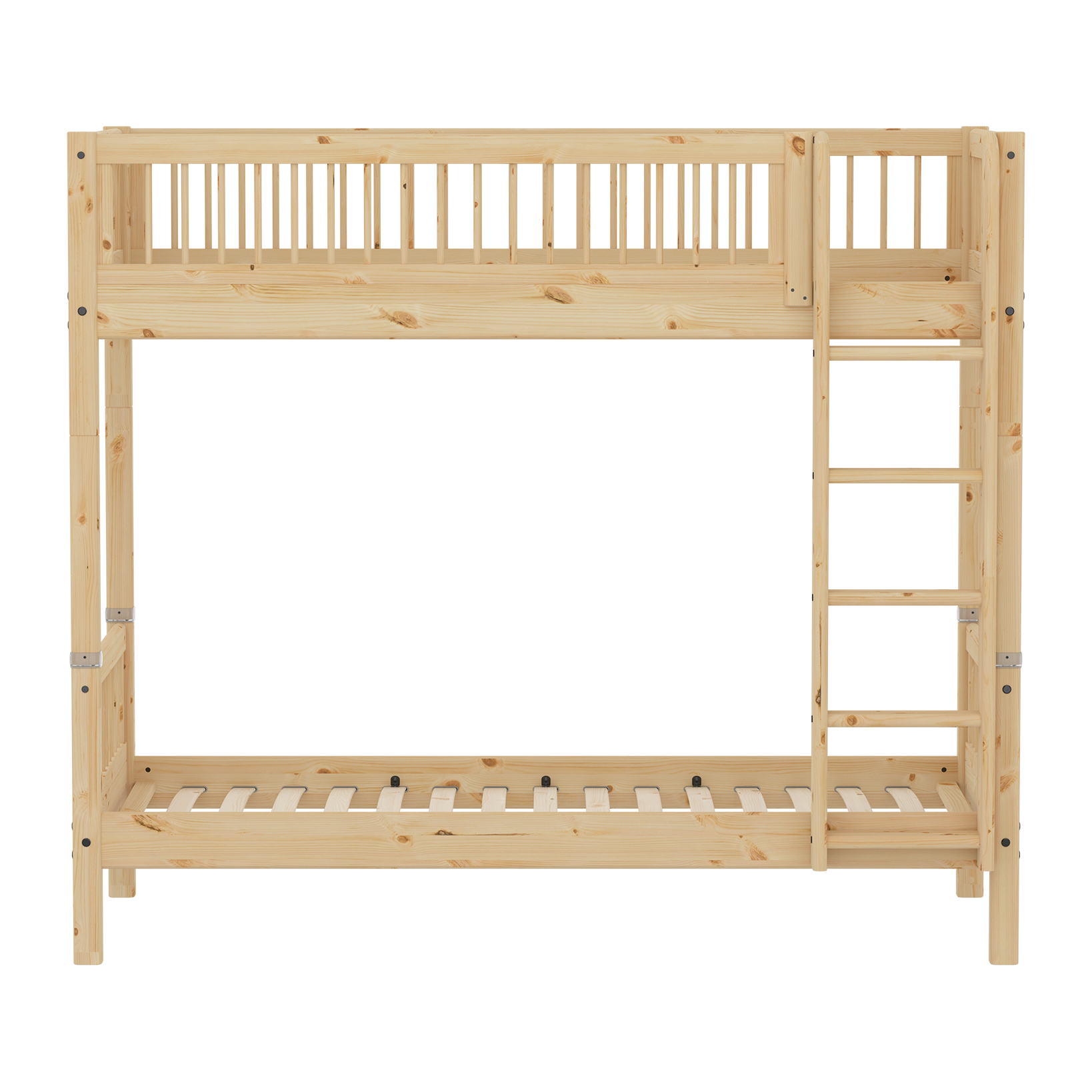 CLASSIC RAW Bunk Bed, Extra Height, 90x200 cm, Pinewood