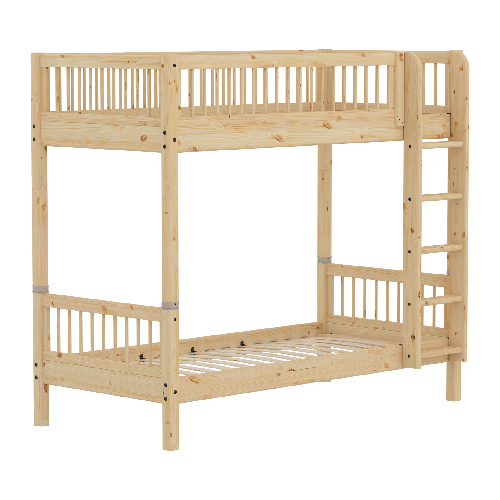 CLASSIC RAW Bunk Bed, Extra Height, 90x200 cm, Pinewood