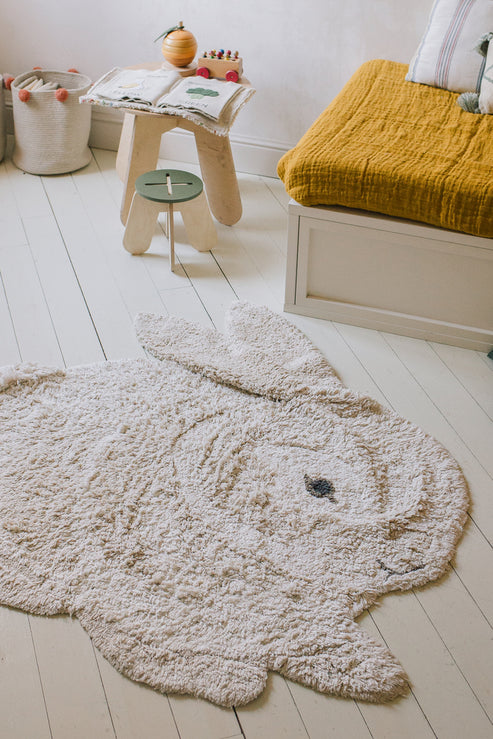 Washable Animal Rug Bunny