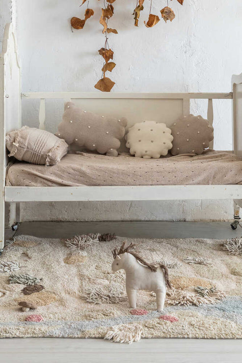 Washable play rug Path of Nature