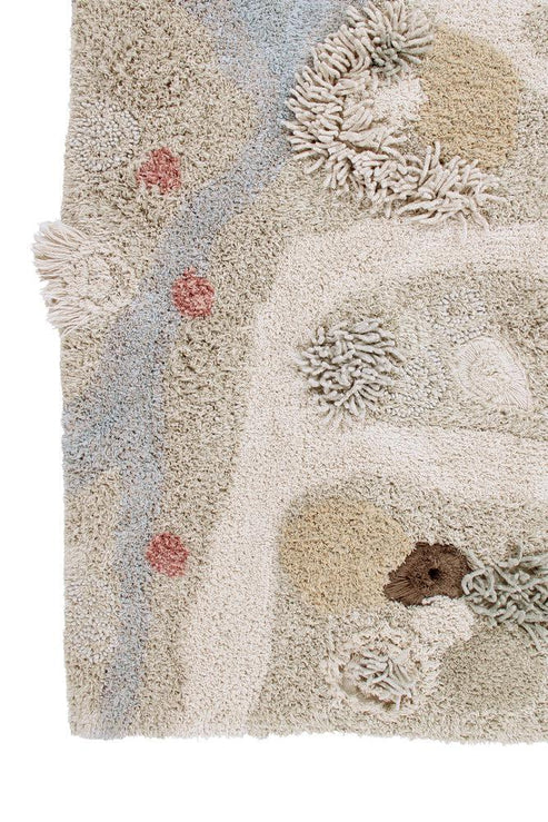 Washable play rug Path of Nature