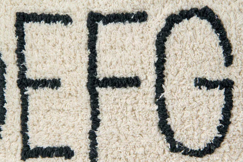 Pouf ABC Natural - Black