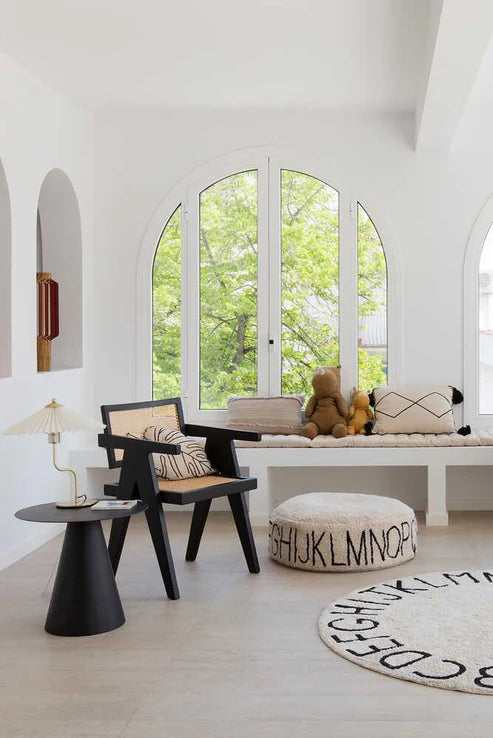 Pouf ABC Natural - Black