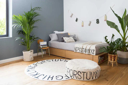 Pouf ABC Natural - Black