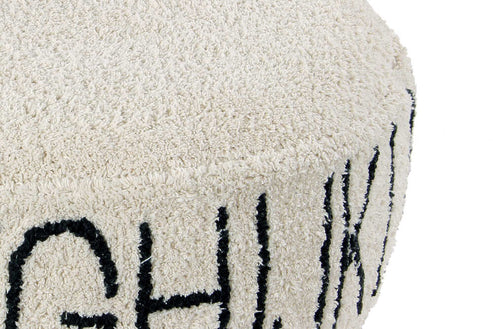 Pouf ABC Natural - Black