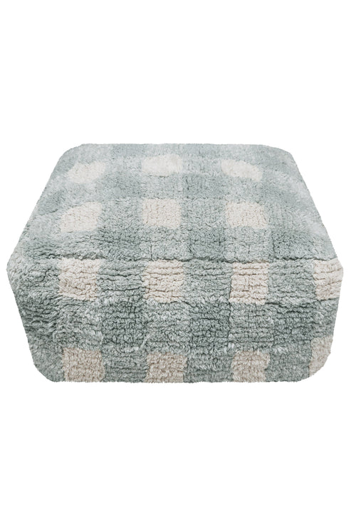 Pouf Vichy Blue Sage