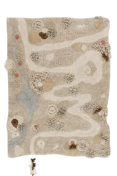 Washable play rug Path of Nature