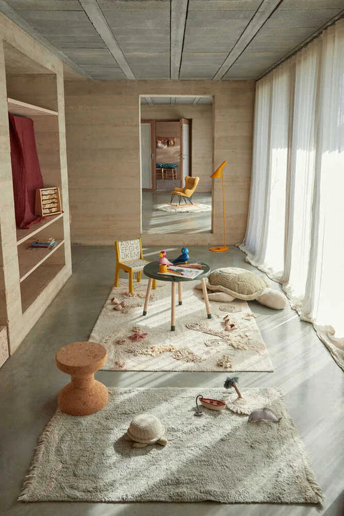 Washable play rug Waves