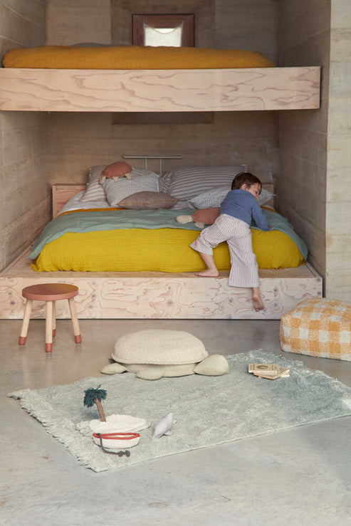 Washable play rug Waves