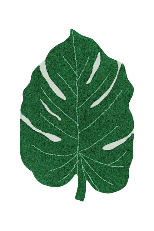 Washable Rug Monstera Leaf