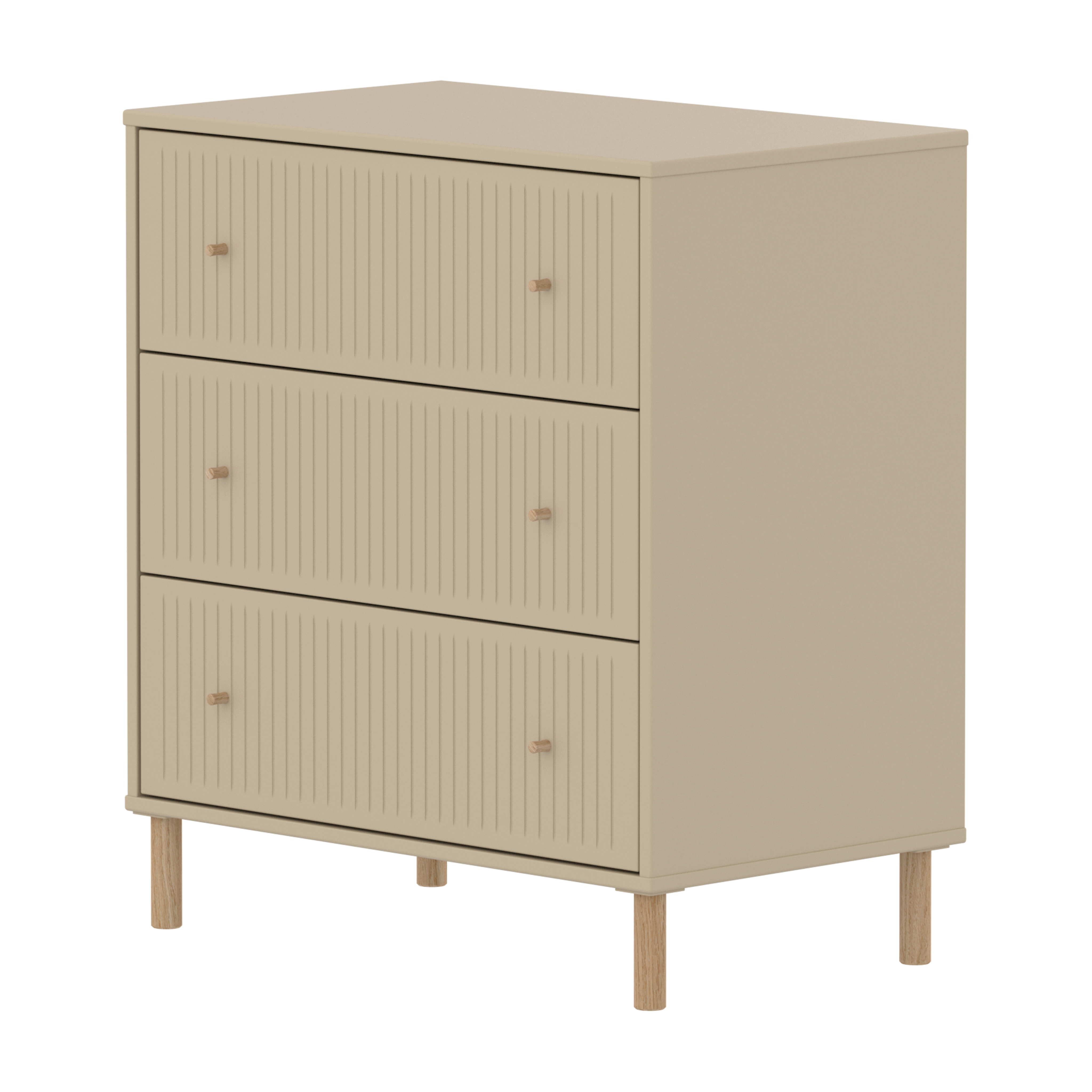 SAGA Chest of Drawers (Oak Legs with Grooves)