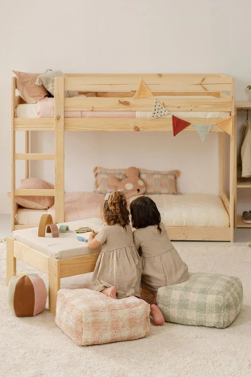 Pouf Vichy Rose