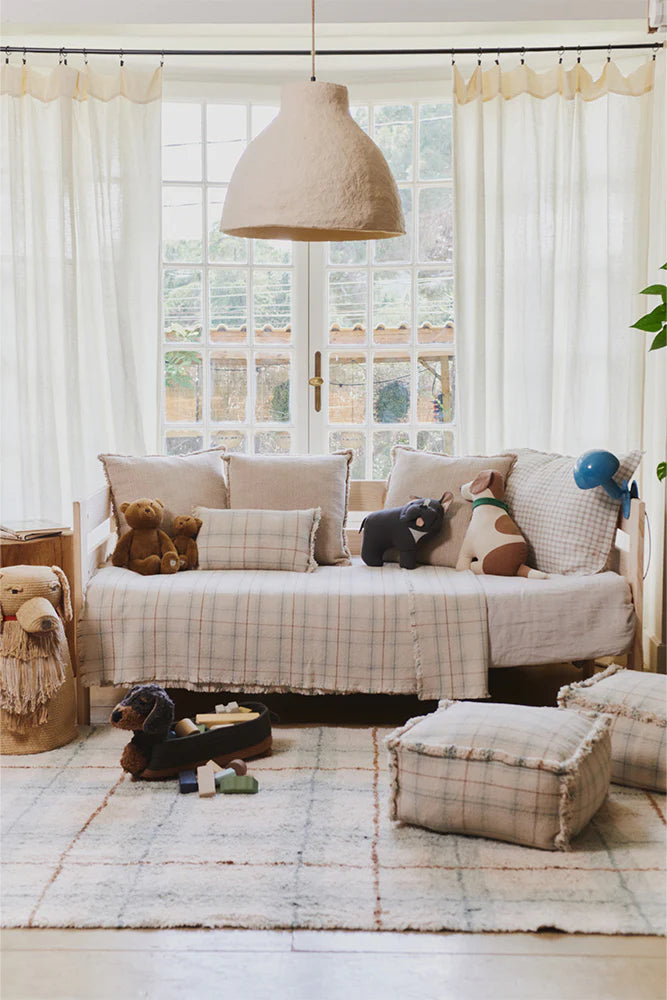 HANDLOOM CUSHION BLUE SAGE