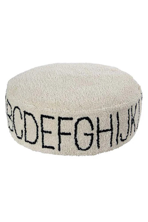 Pouf ABC Natural - Black