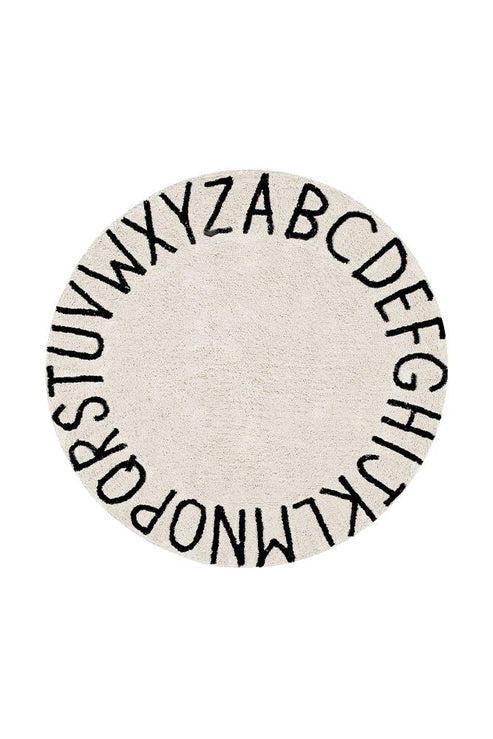 Abc Rug Black Washable Rug ABC Natural Black