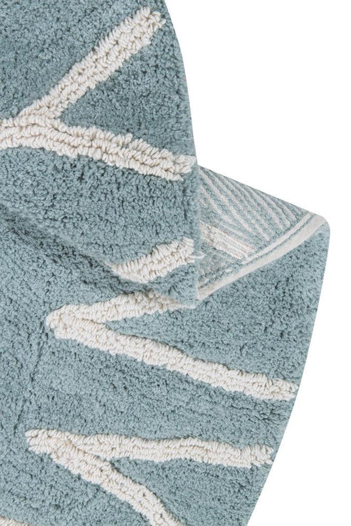 Washable Rug ABC Natural Vintage Blue